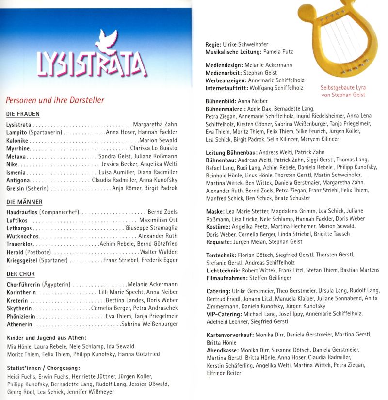 lysistrata mitwirkende